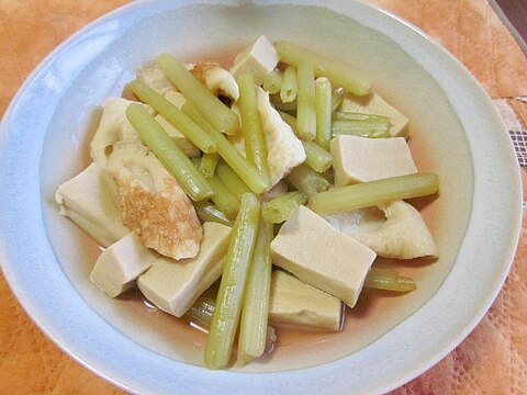 蕗・高野豆腐・竹輪の煮物